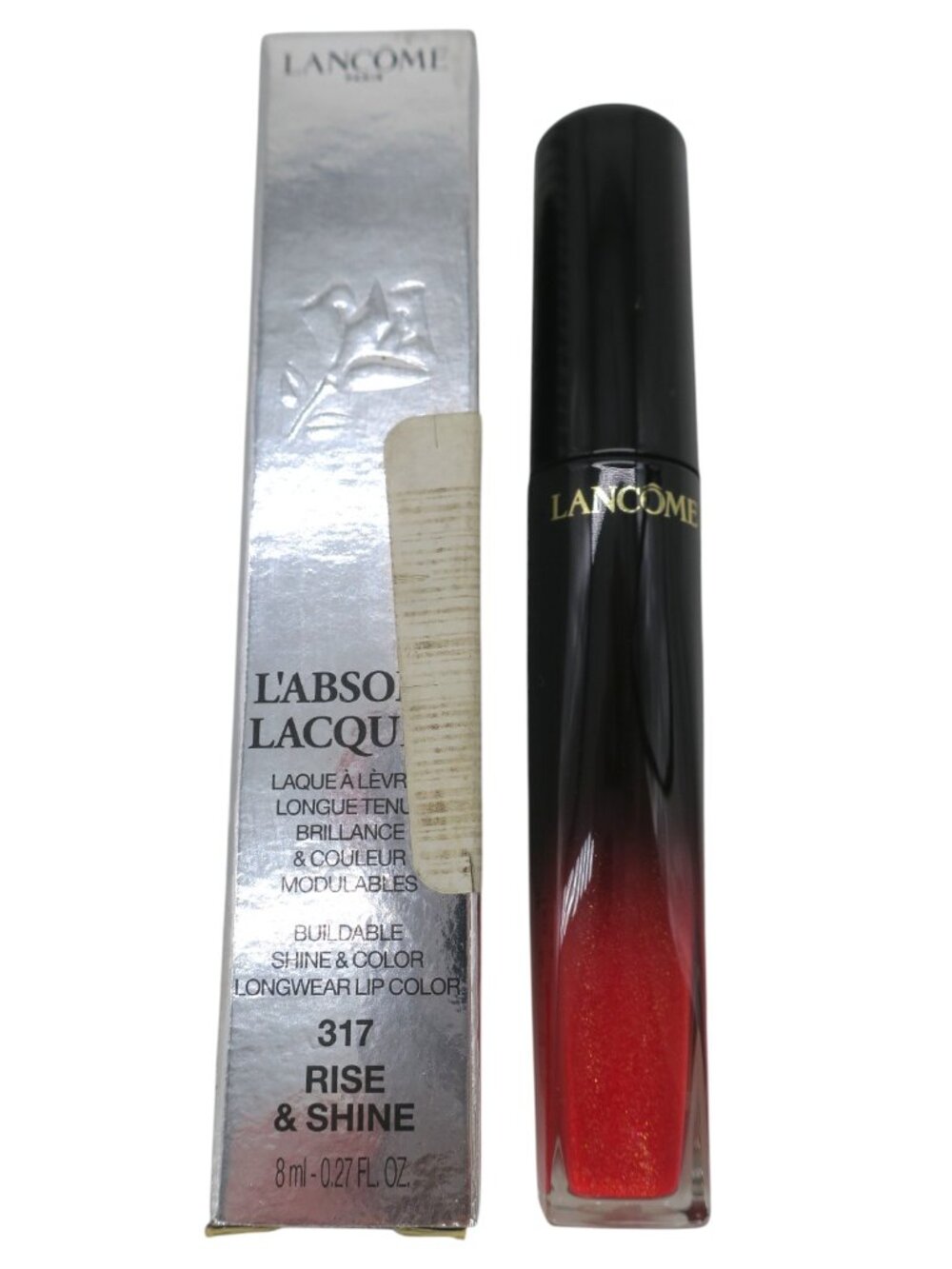 Lancome L'absolu Lacquer Longwear Lip Gloss 317 Rise & Shine
